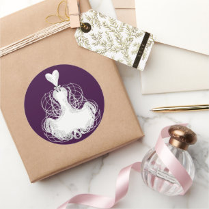 Diva Fashion Pegatina Vestido Blanco