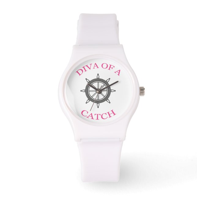 "Diva of a Catch", reloj de pulsera náutico (Anverso)