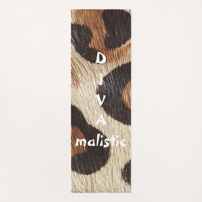DIVAmalistic Leopard Print Yoga Mat (Anverso)