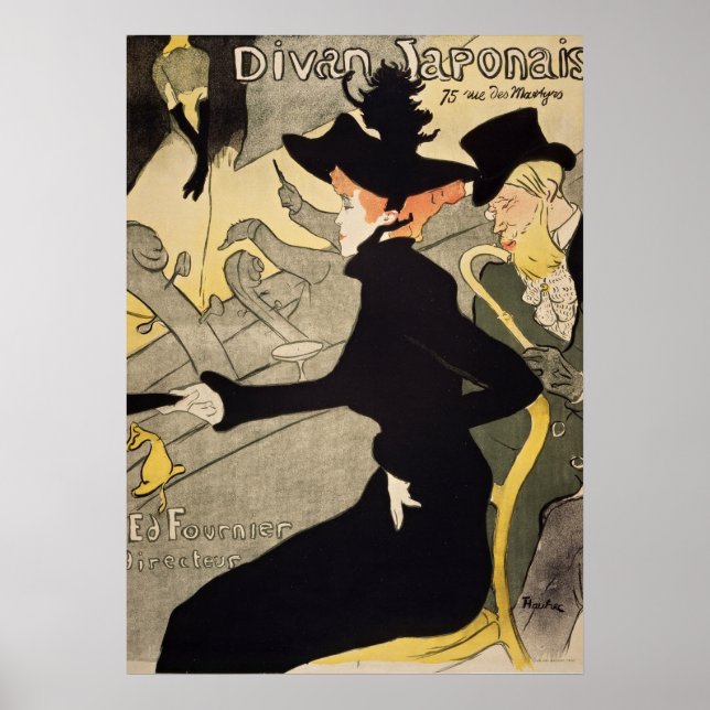 Divan Japonais Toulouse-Lautrec Arte de época (Frente)