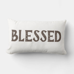 diversa tipografía BENDITA Almohada Lumbar