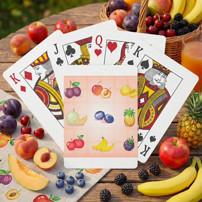 Diversas cartas para jugar frutas (Subido por el creador)