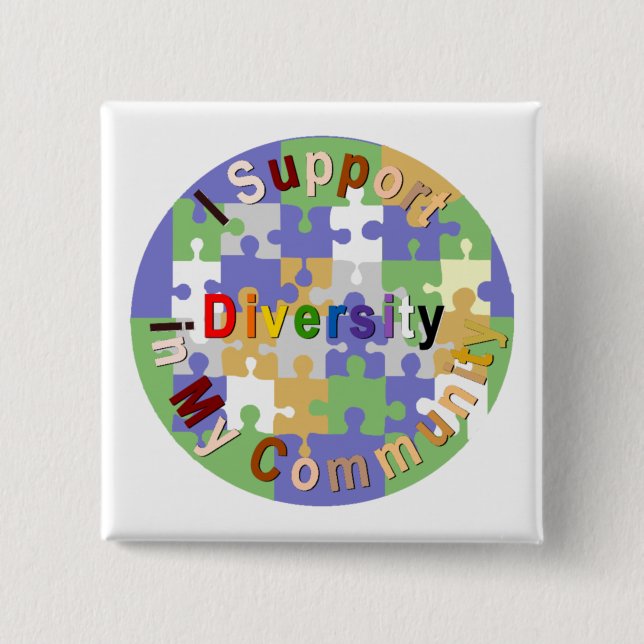 Diversidad de la ayuda en mi botón de la comunidad (Anverso)