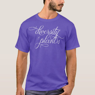 Diversidad de plantas para camisetas más oscuros