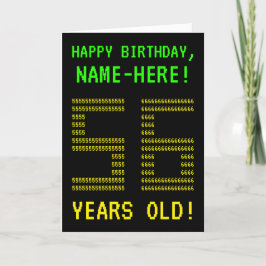 Diversión, "56 AÑOS Geeky, Nerdy!" Tarjeta de