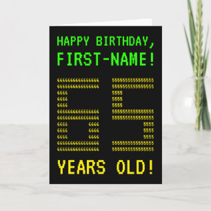 Diversión, "65 AÑOS Geeky, Nerdy!" Tarjeta de