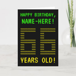 Diversión, "66 AÑOS Geeky, Nerdy!" Tarjeta de