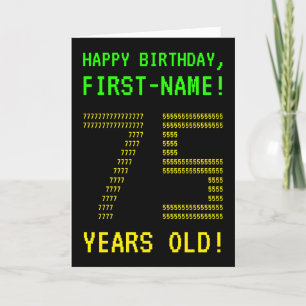 Diversión, "75 AÑOS Geeky, Nerdy!" Tarjeta de