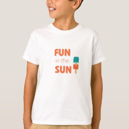 diversión bajo el sol niños camiseta
