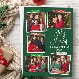 Diversión caligrafía Feliz Feliz Navidad Cinta de