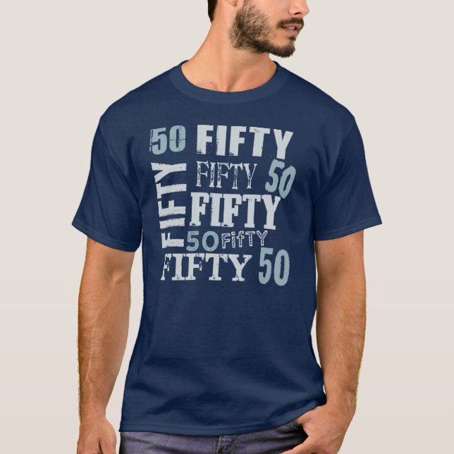 Diversión CINCUENTA camiseta del CUMPLEAÑOS de 50 (Anverso)
