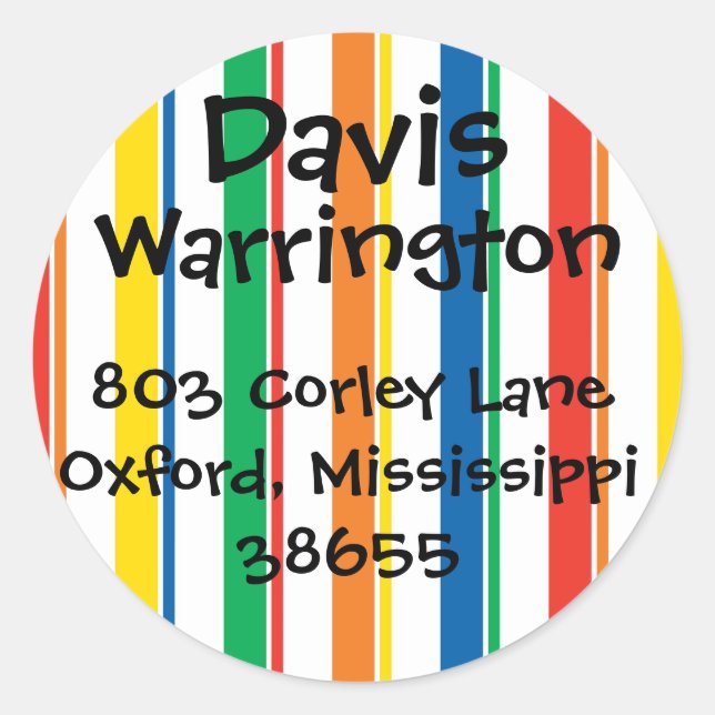 Diversión con los Pegatinas de Stripes (Anverso)