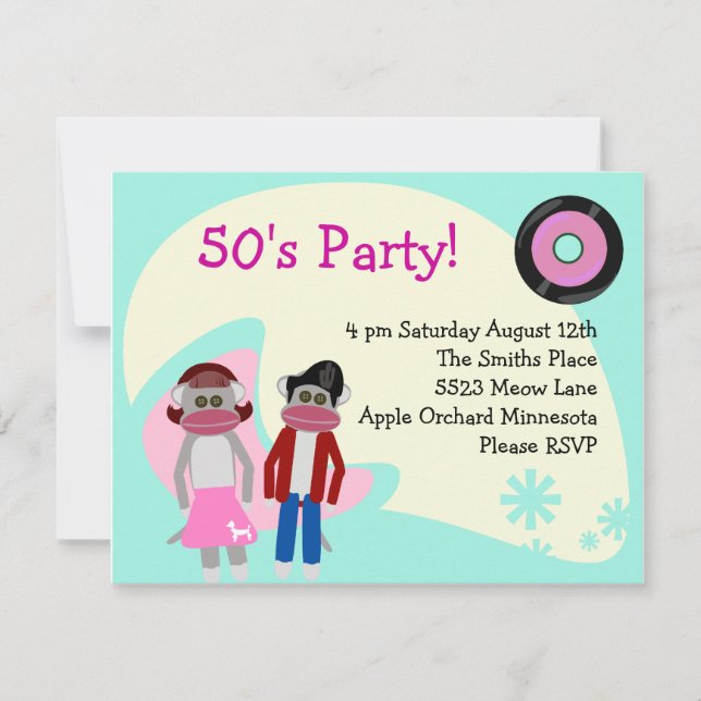 Diversión de 50 años del sock Monkey Shindig (Anverso)