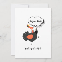 Diversión de Acción de Gracias Turquía Vegan Perso