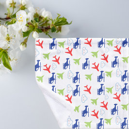 Diversión de Avión y Aviador de Nubes de Colorido