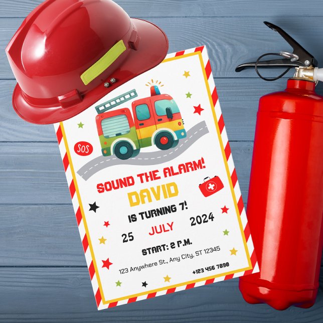 ¡Diversión de emergencia! Invitación a fiesta temá (Subido por el creador)