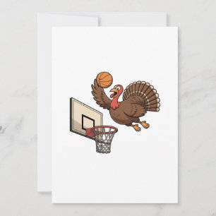 Diversión de gracias Turquía Dunking Basketball Fu