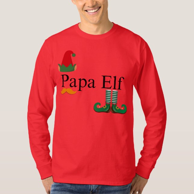 Diversión de la familia Elf: Camisetas de Navidade (Anverso)