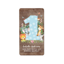 Diversión de la jungla de Safari Etiqueta de direc