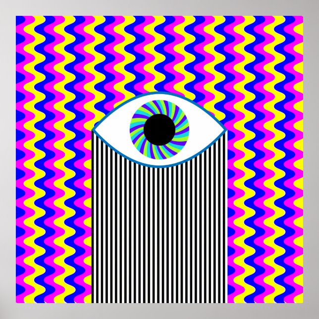 Diversión de todos ver arte digital de ojos con w  (Frente)
