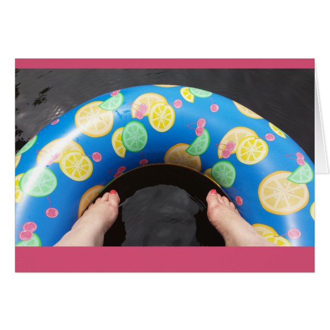 ¡Diversión de verano en el lago! (Anverso (Horizontal))