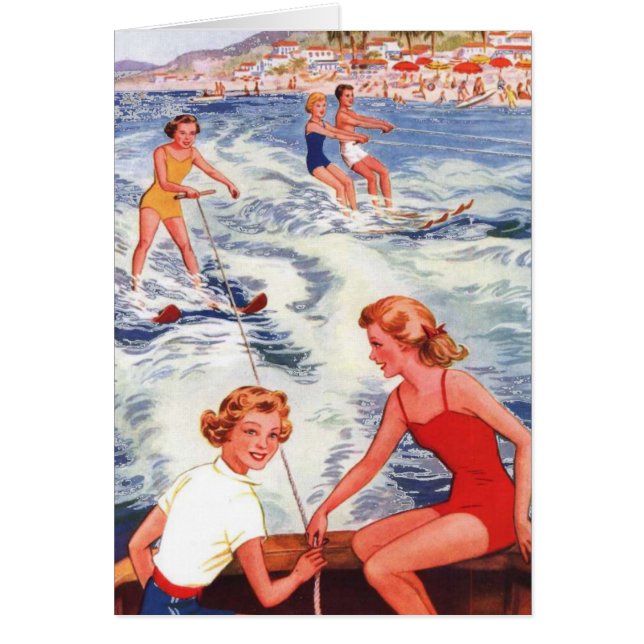 Diversión del esquí acuático del verano (Frente)