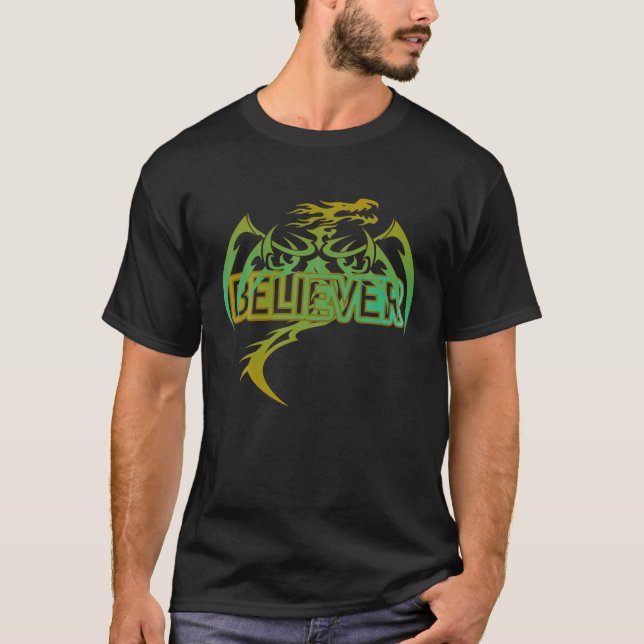 Diversión del regalo de la camiseta del creyente d (Anverso)