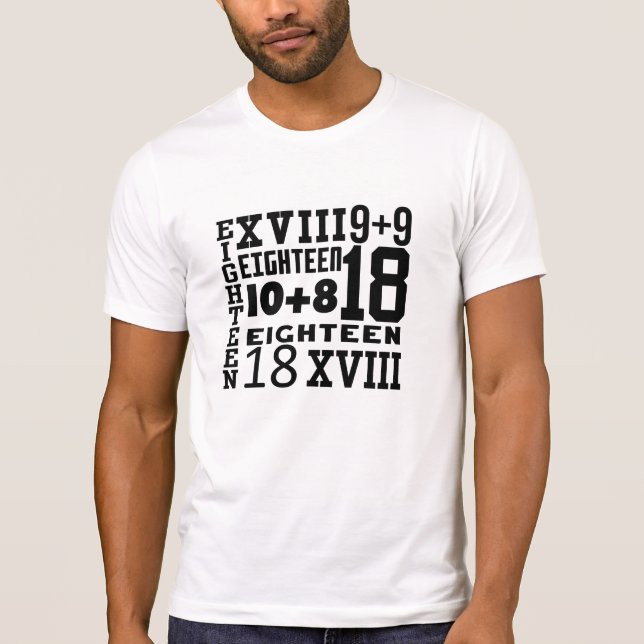 DIVERSIÓN DIECIOCHO CAMISETA DE cumpleaños 18 (Anverso)