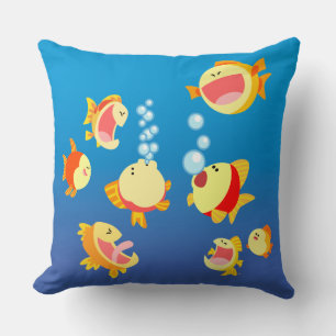 Diversión en la almohada del tanque de pescado (pe