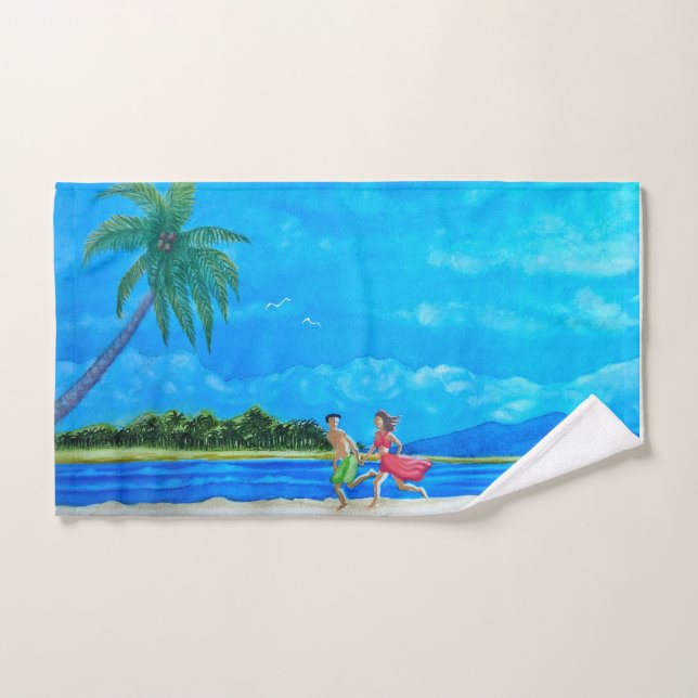 Diversión en la corrida del sol (Toalla de mano)