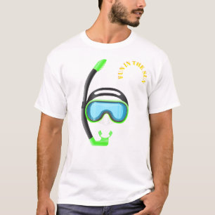 diversión en snorkel en la camiseta de snorkel de