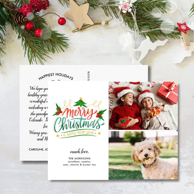 Diversión, Feliz Feliz Navidad, 2 fotos postal (Subido por el creador)