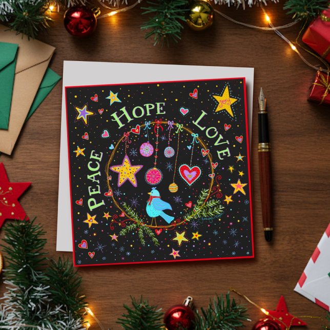 Diversión Festiva Paz Esperanza Amor Navidad Folk (Subido por el creador)