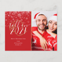 Diversión fotográfica de Navidad Feliz Año Nuevo