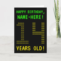 Diversión, Geeky, Nerdy "14 AÑOS DE EDAD!" Tarjeta