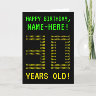 Diversión, Geeky, Nerdy "30 AÑOS DE EDAD!" Tarjeta