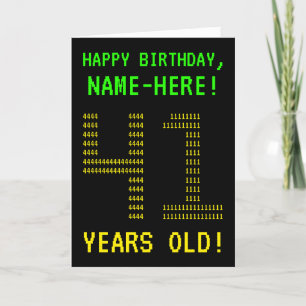 Diversión, Geeky, Nerdy "41 AÑOS DE EDAD!" Tarjeta