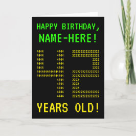 Diversión, Geeky, Nerdy "42 AÑOS DE EDAD!" Tarjeta