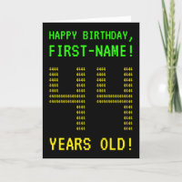 Diversión, Geeky, Nerdy "44 AÑOS DE EDAD!" Tarjeta