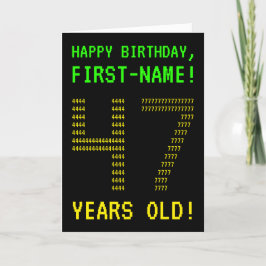 Diversión, Geeky, Nerdy "47 AÑOS DE EDAD!" Tarjeta
