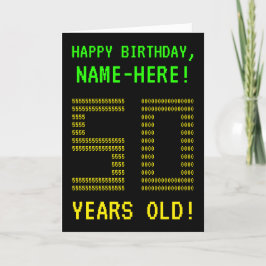 Diversión, Geeky, Nerdy "50 AÑOS DE EDAD!" Tarjeta