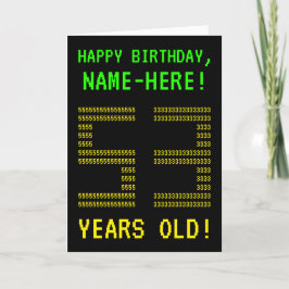 Diversión, Geeky, Nerdy "53 AÑOS DE EDAD!" Tarjeta