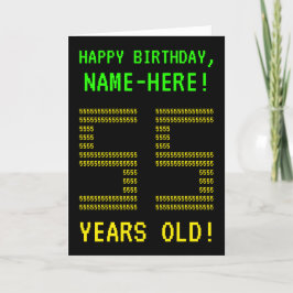 Diversión, Geeky, Nerdy "55 AÑOS DE EDAD!" Tarjeta
