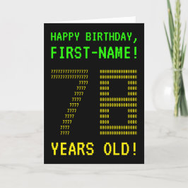 Diversión, Geeky, Nerdy ¡78 AÑOS! Tarjeta de cumpl