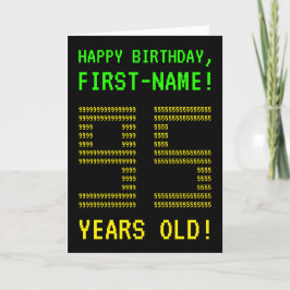 Diversión, Geeky, Nerdy ¡95 AÑOS! Tarjeta de cumpl