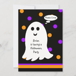 Diversión Halloween Invitación a fiesta para niños