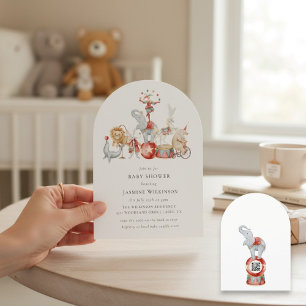 Diversión Invitación de Baby Shower de Circus Baby