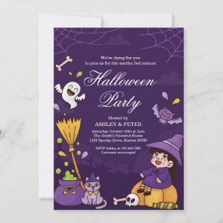 Diversión Invitación de Halloween para Niños Fanta