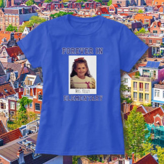 ¡Diversión! La vieja camiseta de fotos del profeso