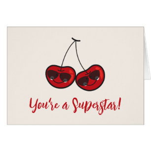 Diversión personalizado y cerezas Cheeky Guay con 